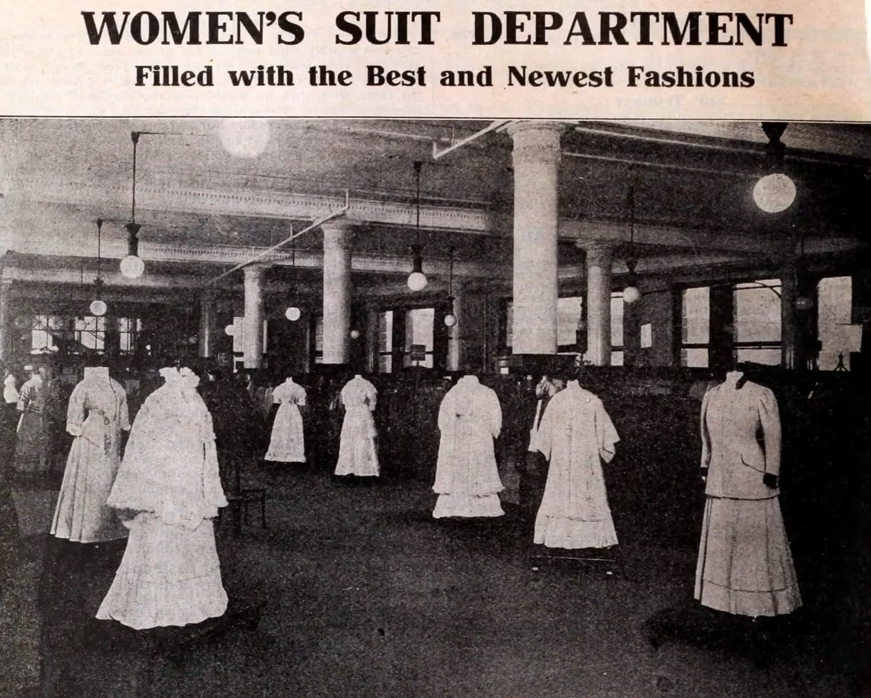 women's suit department warehouse 