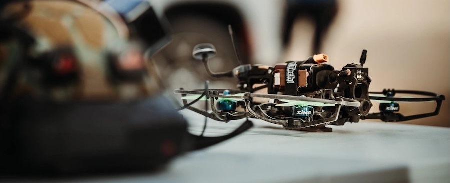 drone sitting on a table