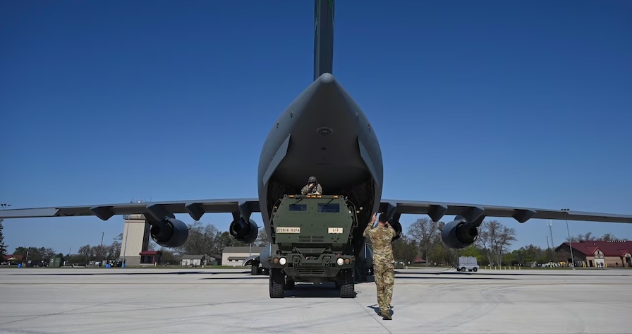 vehicle entering the nose of a plane