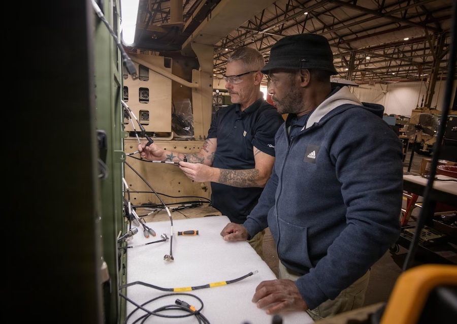 two men in a workshop