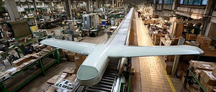drone on a production line
