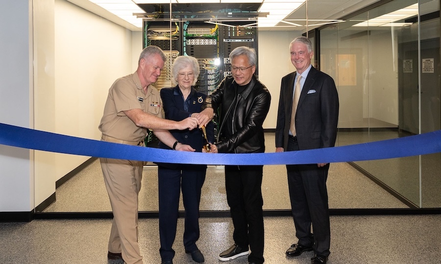 NVIDIA DGX ribbon-cutting