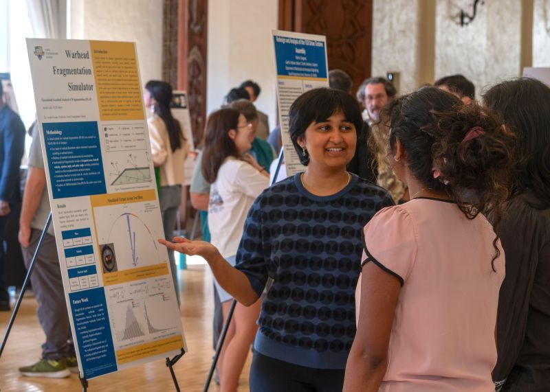 Aarohi Joshi with research poster
