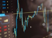 Stock market data on a computer screen.