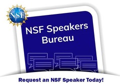 graphic for the NSF speakers bureau