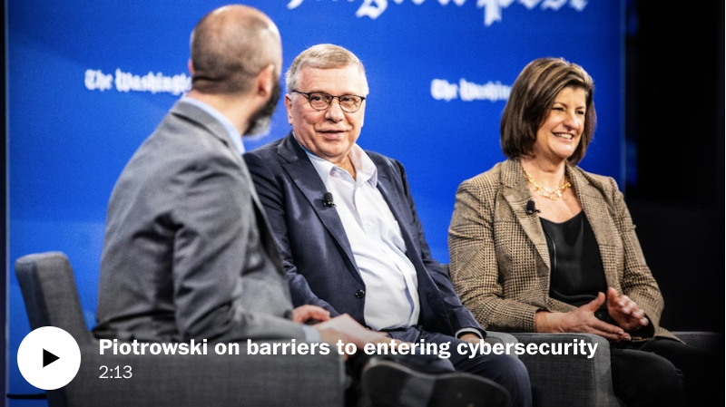 Piotrowski on barriers to entering cybersecurity - Washington Post event