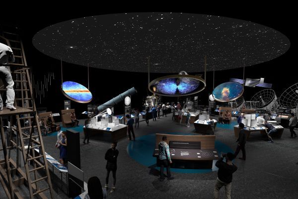 Artist's rendering depicts the new Discovering Our Universe Gallery Credit: Smithsonian
