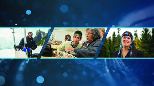 A collage of Native American and Alaska Native researchers and students.