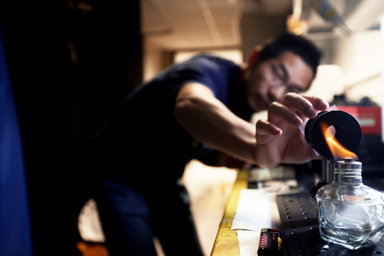 Measurements of polarization rotation in Nano-achiral complex composites for high temperature polarization optics