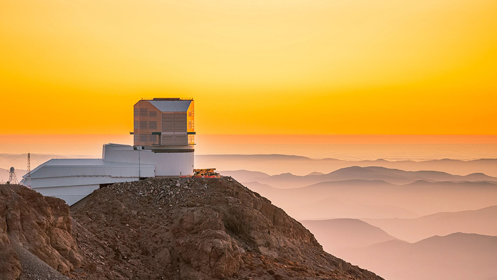 Vera Rubin Observatory at dusk