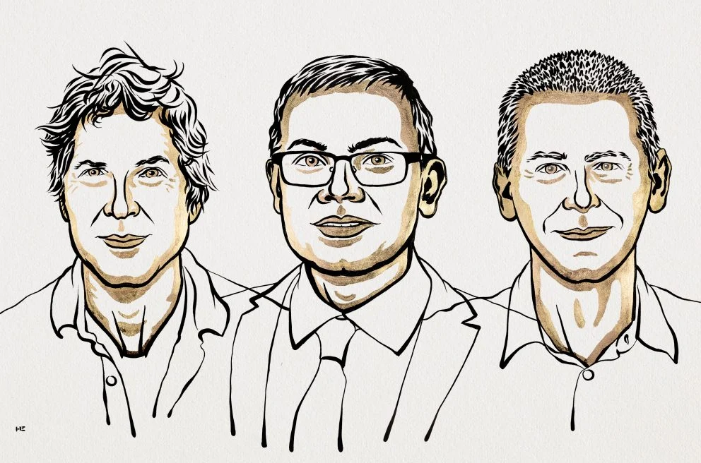 Graphic of the three Nobel Prize in Chemistry winners