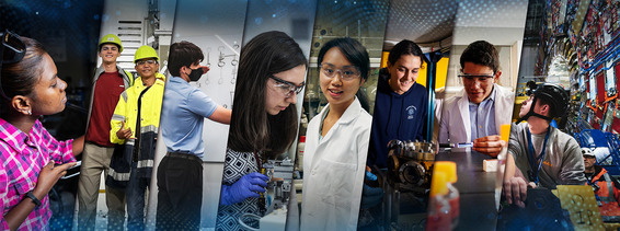 Collage of researchers and students supported by MPS