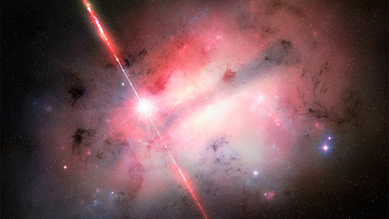 Artist’s illustration of gamma-ray burst
