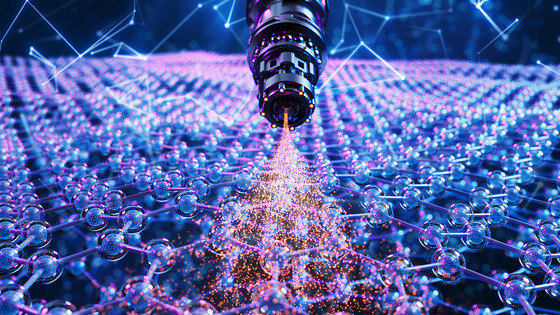 Ion implantation using a tandem accelerator on bulk material.