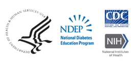 CDC, NIH and NDEP logos
