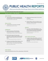 Cover to the  Public Health Reports special supplement