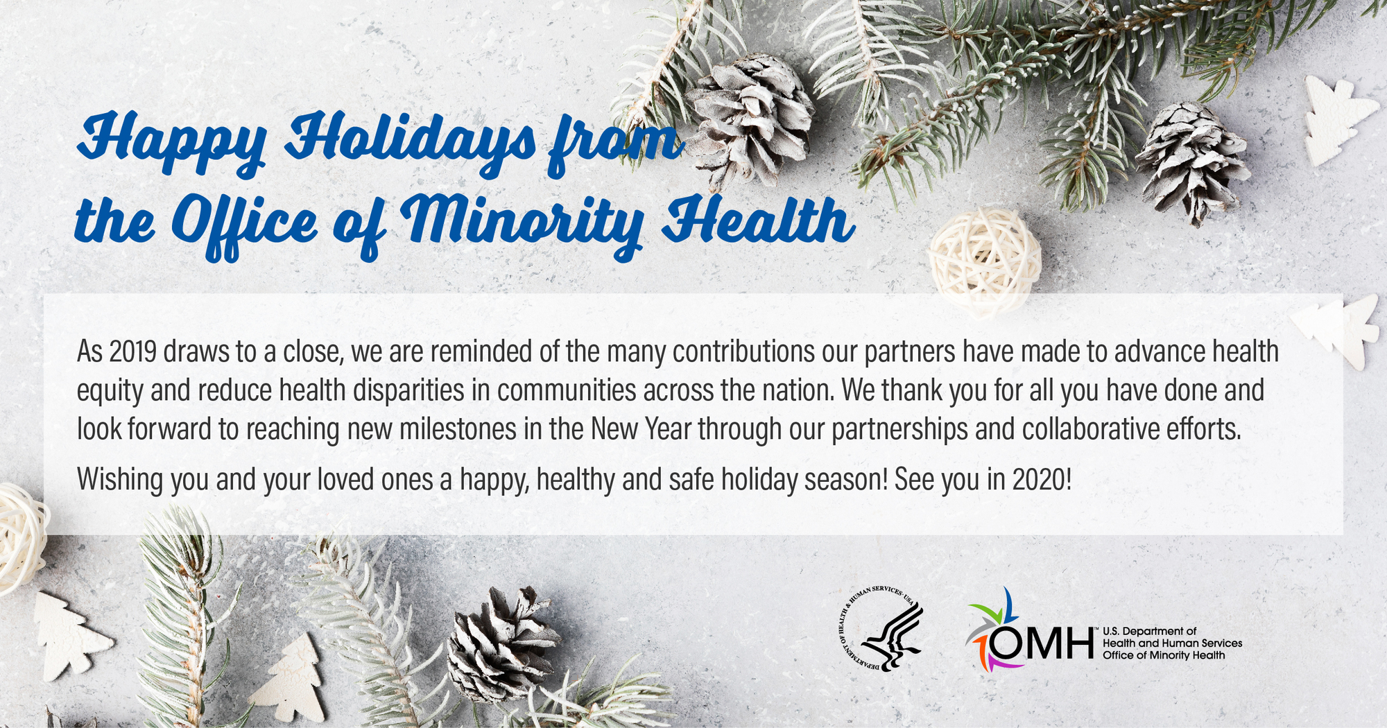 Happy Holidays from the Office of Minority Health