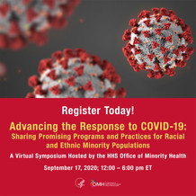 Register Today! OMH Advancing the Response to COVID-19 virtual symposium. September 17. https://bit.ly/2DVnsfi