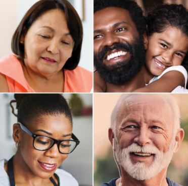 Image shows several racial and ethnic minorities