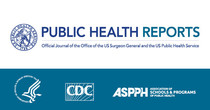 Public Health Reports cover detail with HHS, CDC and ASPPH logos