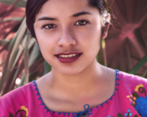 Image shows a young Mexican girl