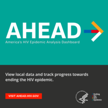 AHEAD: America's HIV Epidemic Analysis Dashboard. Visit AHEAD.hiv.gov. HHS. Ending the HIV Epidemic. 