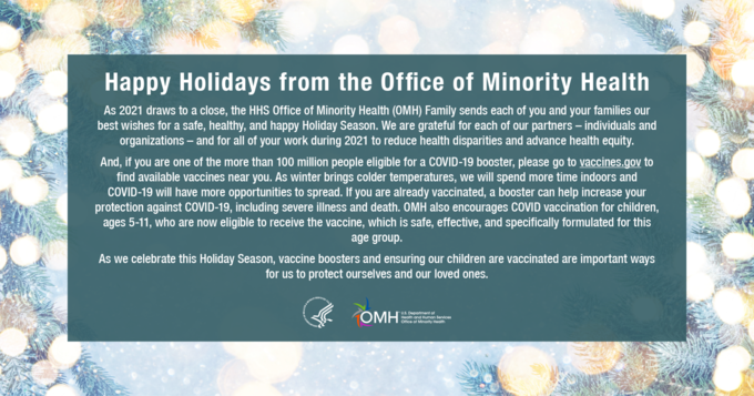 Happy Holidays from the Office of Minority Health