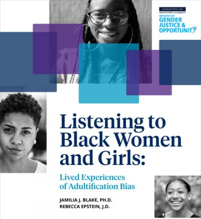 Cover for the "Listening to Black Women and Girls" report