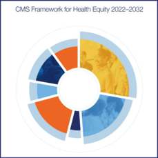 Cover detail for the "CMS Framework for Health Equity 2022–2032"
