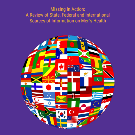 Cover detail for Missing in Action: A Review of State, Federal and International Sources of Information on Men's Health