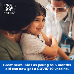 Great news! Kids as young as 6 months old can now get a COVID-19 vaccine.