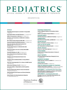 Cover of the Pediatrics journal