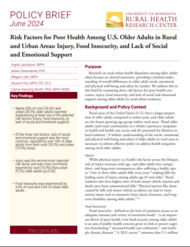 Risk Factors for Poor Health Among U.S. Older Adults in Rural and Urban Areas