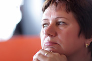 pensive woman