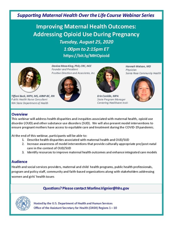 IMPROVING MATERNAL HEALTH OUTCOMES: ADDRESSING OPIOID USE DURING PREGNANCY