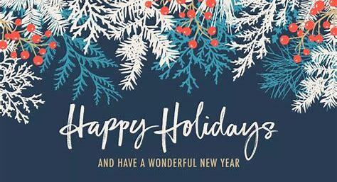 Happy holidays and have a wonderful new year