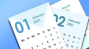 Picture of January-March 2021 calendars