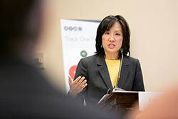 Michelle Lee addresses AIA event
