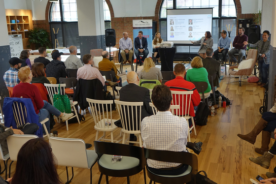 Molly Kocialski presents during Denver Startup Week