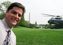 Nestor Ramirez on the White House lawn