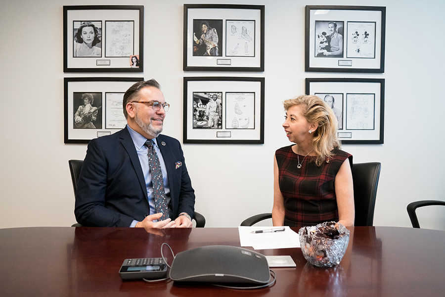Deputy Director Laura Peter speaks with Silicon Valley Regional Director John Cabeca.