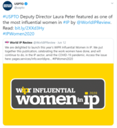 Laura Peter named one of the most influential women in IP.