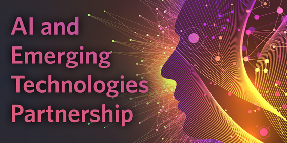 Artificial intelligence and emerging technologies partnership graphic