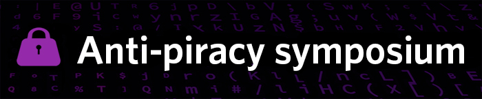 Anti-piracy symposium banner