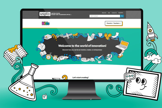 USPTO Kids website homepage