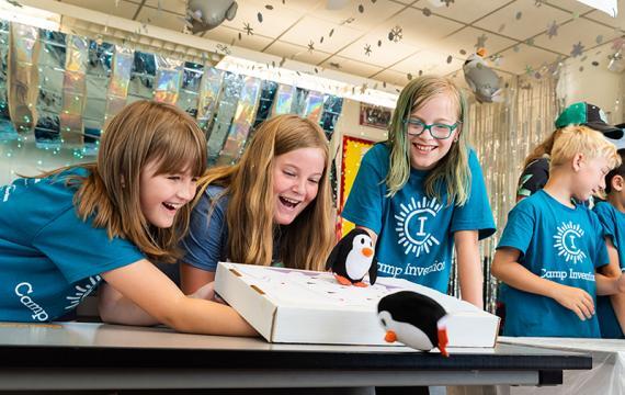 Camp Invention penguin slide