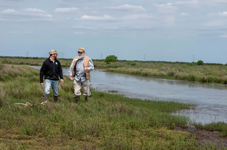 Staff from the Coastal Prairie Conservancy