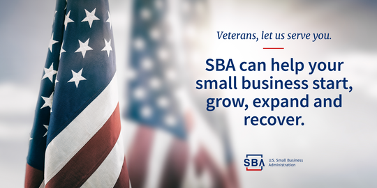 Veterans, let us serve you. SBA can help your small business start, grow, expand and recover.