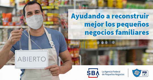 help for mom & pop small businesses image in spanish