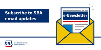 Subscribe to SBA Email Updates